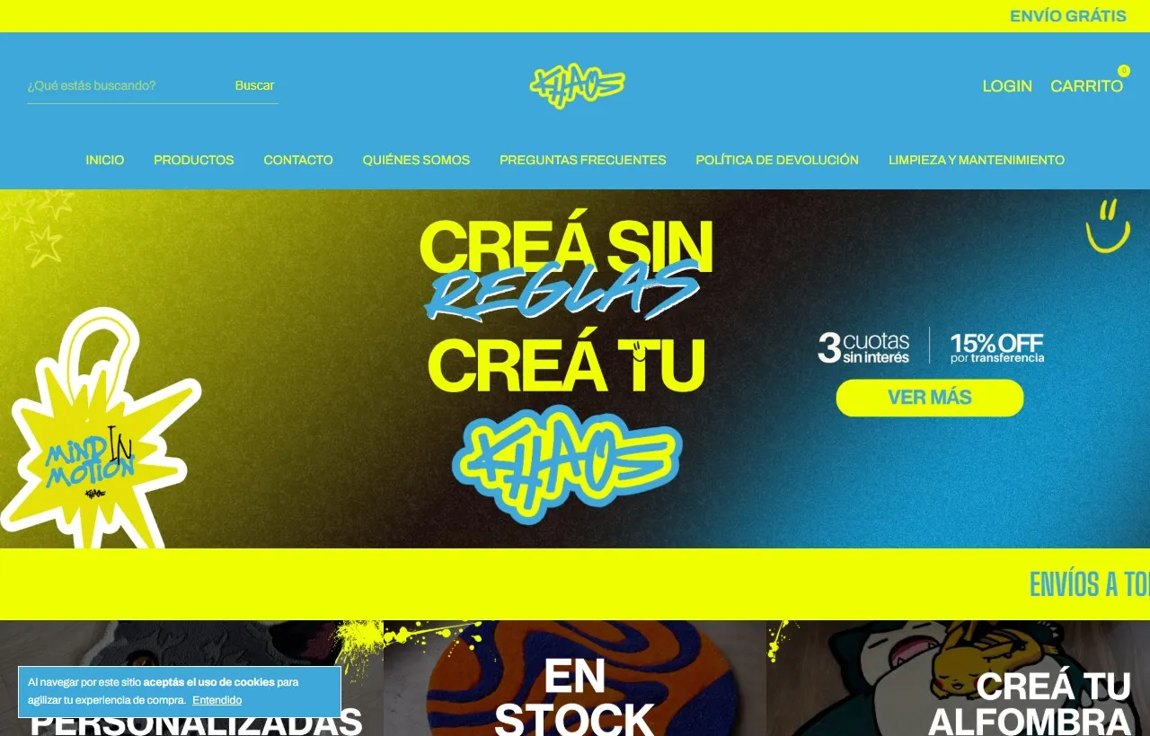 Tienda Khaos Tufting, alfombras artesanales